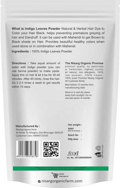 Organic Indigo Leaf Powder 100g