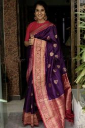 Pretty Rich Pallu & Jacquard Work Kanjivaram Saree - Special Wedding Edition
