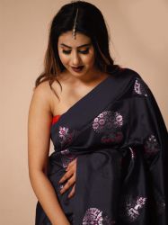 New Arrival Lichi Silk With Waving And Nice Extra Ordinary Latest Soft Silk Sarees