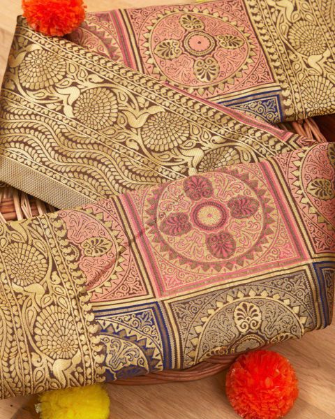 Beautiful Rich Pallu And Jacquard Design Work Saree