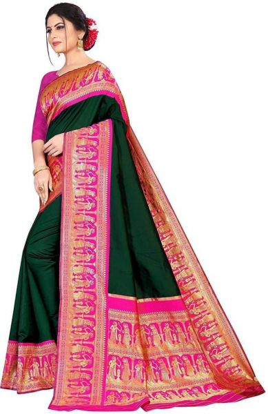 Fashionable Lichi Silk With Waving And Nice Extra Ordinary Latest Soft Silk Sarees