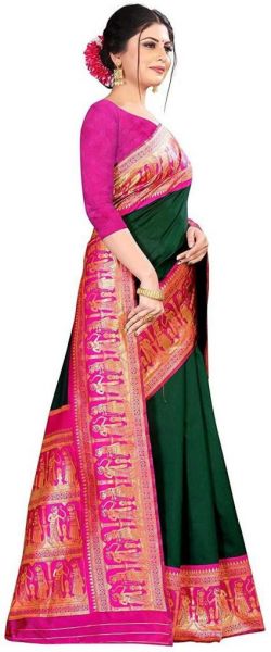 Fashionable Lichi Silk With Waving And Nice Extra Ordinary Latest Soft Silk Sarees