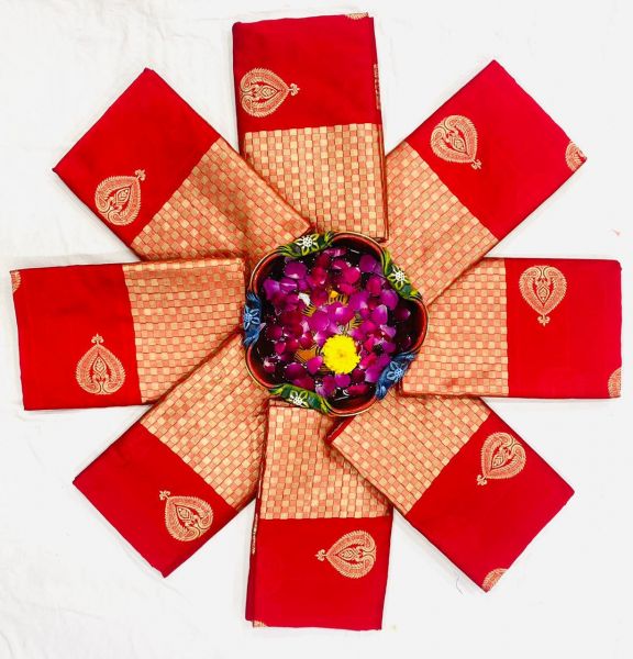 Beautiful Soft Lichi Silk With Waving And Nice Extra Ordinary Latest Soft Silk Sarees