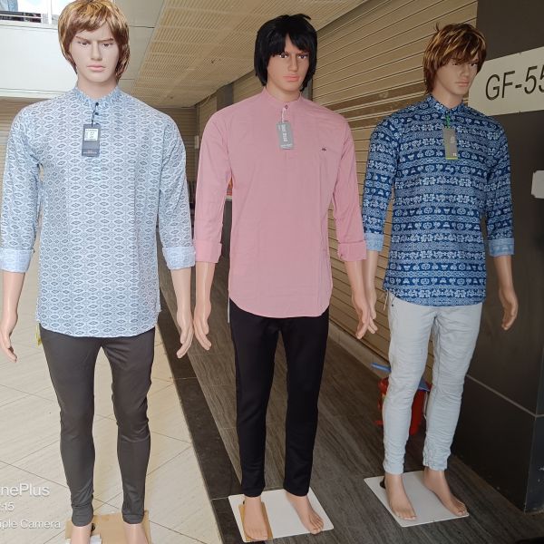 Printed and plain kurtas 