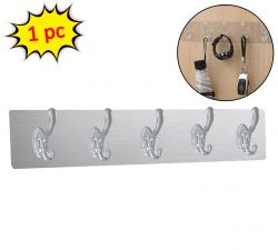 ADHESIVE TRANSPARENT HEAVY DUTY WALL HOOK