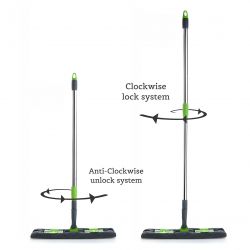 MULTIPURPOSE WET AND DRY CLEANING MICROFIBER FLAT MOP FLOOR CLEANING MOP WITH , 360 DEGREE ROTATING