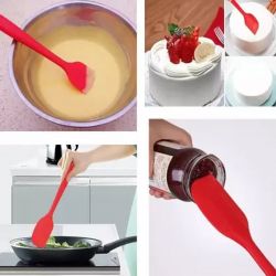 2PC OF BIG BRUSH & SPATULA SET FOR PASTRY, CAKE MIXER, DECORATING, COOKING, BAKING, GRILLING TANDOOR | BAKEWARE COMBO