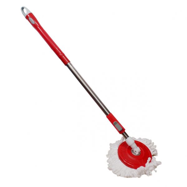 HOME CLEANING - STAINLESS STEEL 360 DEGREE ROTATING POLE MICROFIBER MOP ROD STICK