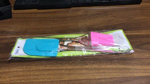 2PC OF BIG BRUSH & SPATULA SET FOR PASTRY, CAKE MIXER, DECORATING, COOKING, BAKING, GRILLING TANDOOR | BAKEWARE COMBO