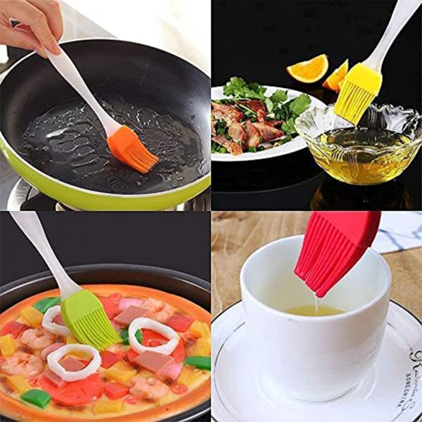 2PC OF BIG BRUSH & SPATULA SET FOR PASTRY, CAKE MIXER, DECORATING, COOKING, BAKING, GRILLING TANDOOR | BAKEWARE COMBO