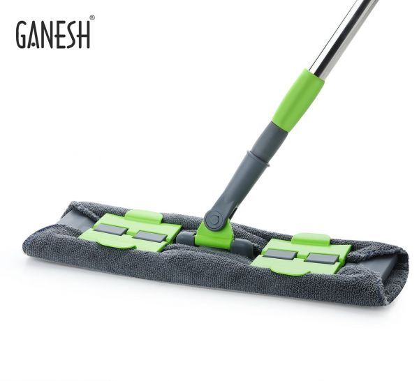 MULTIPURPOSE WET AND DRY CLEANING MICROFIBER FLAT MOP FLOOR CLEANING MOP WITH , 360 DEGREE ROTATING