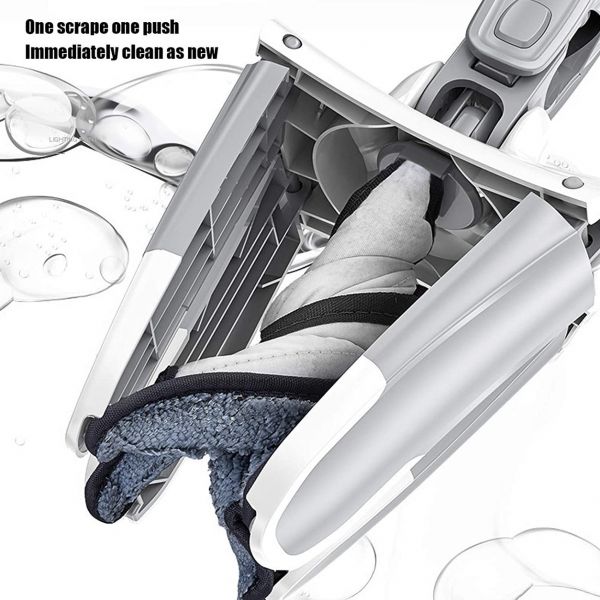 X SHAPE MOP OR FLOOR CLEANING HANDS-FREE SQUEEZE MICROFIBER FLAT MOP SYSTEM 360° FLEXIBLE HEAD, WET AND DRY MOP FOR HOME KITCHEN WITH 