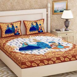 Bedsheet Jaipuri cotton
