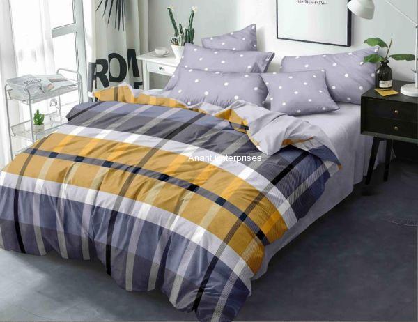 Smooth cotton Queen size Dabule bed Bedsheet with pillow cover