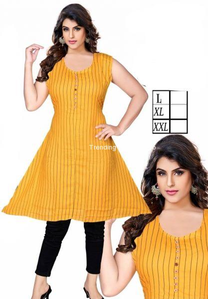 Rayon round kurti./ Trending Fashion Hub