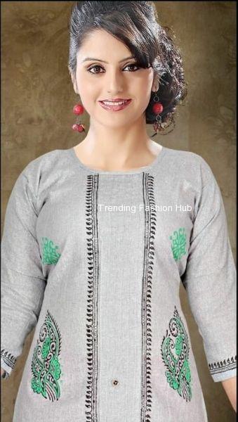 khadi cotton kurti./ Trending Fashion Hub