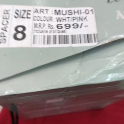 Fashionable girls sports shoes (white-pink) 