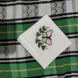 Handkerchief alphabet or flowers design 