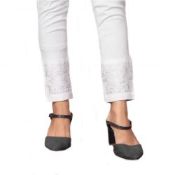 White XL , XXl Size Desing Ladies Pant