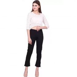 Ladies Black Desing Pant  XL,XXL Size