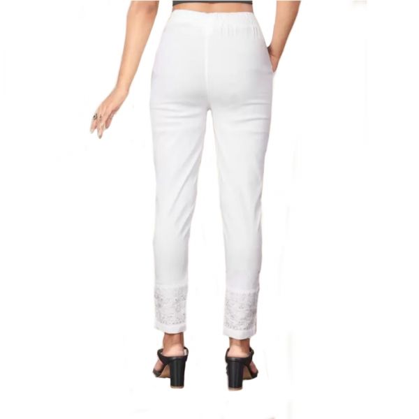 White XL , XXl Size Desing Ladies Pant