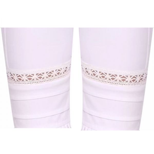 Ladies white pant Desing