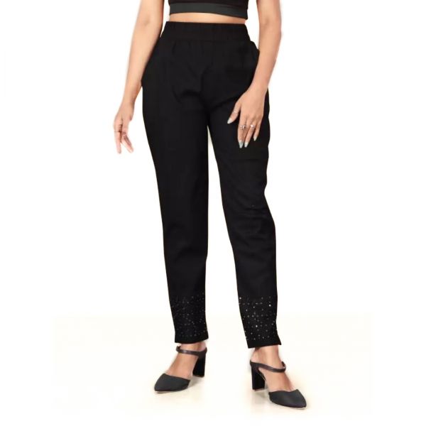 Desing Black Ladies Pant
