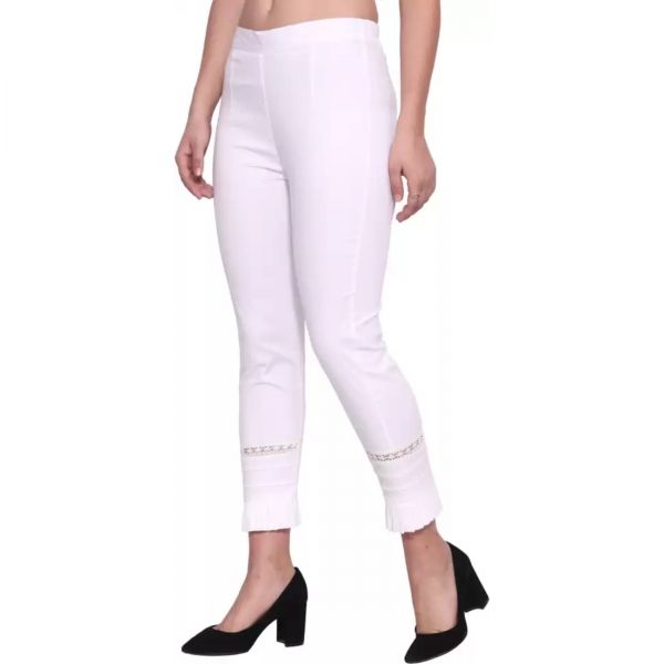 Ladies white pant Desing