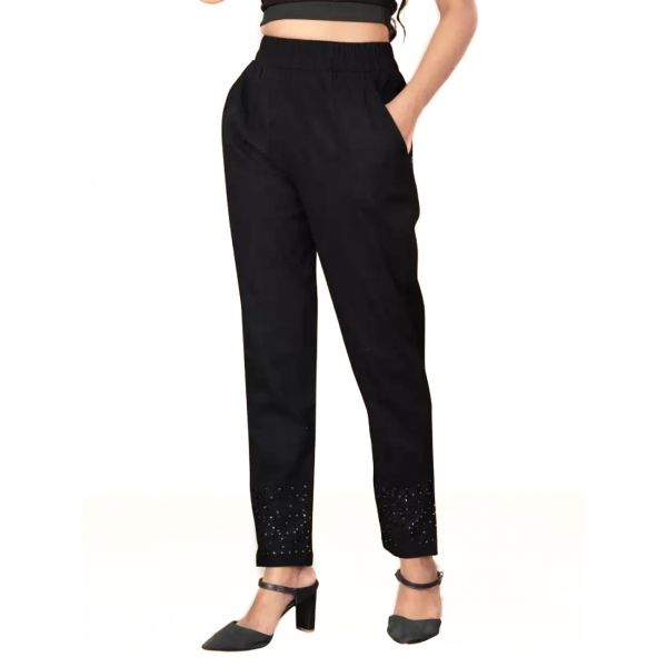 Desing Black Ladies Pant