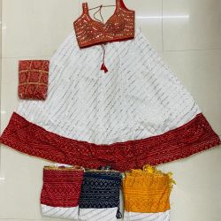 Chaniya choli with glass work