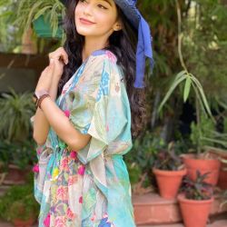 kaftan top blue