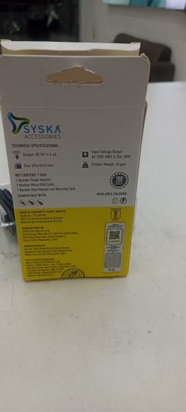 Syska 20 walt Fast charger