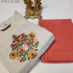 *KURTI PENT*  *STAYLISH 100*%  *COTTON KURTI*   *BEAUTIFULL WORK  KURTI WITH PENT*(var)  * KURTI IN COTTON FULL INNAER*  *SIZE S M L XL XXL*     *LOW PRICE GARRENTY*  *BOOK FAST*  READY STOCK