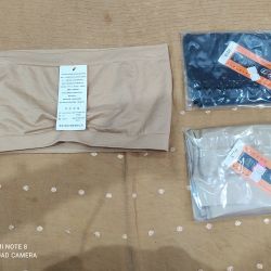 Without padded tube bra size- 30-32, color-skin ,black