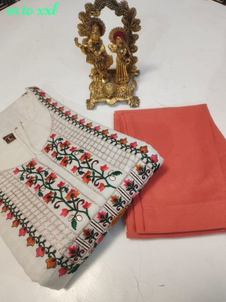 *KURTI PENT*  *STAYLISH 100*%  *COTTON KURTI*   *BEAUTIFULL WORK  KURTI WITH PENT*(var)  * KURTI IN COTTON FULL INNAER*  *SIZE S M L XL XXL* *LOW PRICE GARRENTY*  *BOOK FAST*  READY STOCK