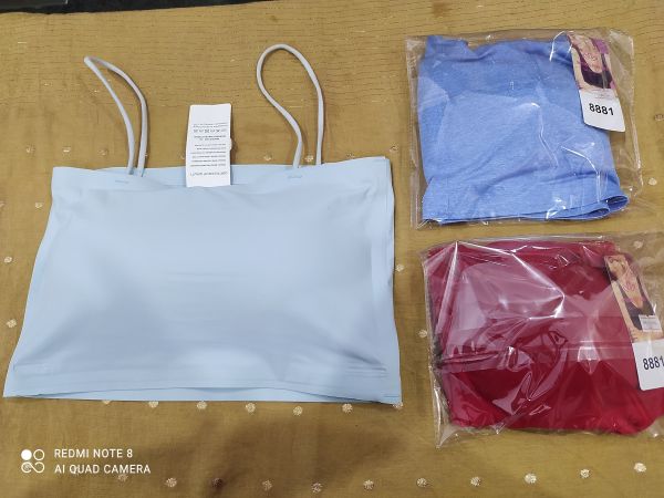 Soft padded half inner with round straps, size-30-34 colour-3