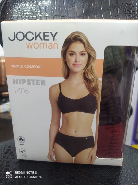 Jockey hipster1406 dark assorted (size-s) (3 without Print dark colors in box)