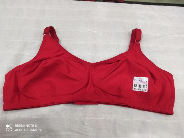 Kashish premium lingerie bra , size:-40-100, colour black, blue, red,navy blue, rubby pink. Adjustable straps,comfortable to wear, fabric- hosiery cotton.,