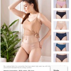 LOGGERHEAD WOMEN INNER ELASTIC HIGHT WAIST PANTY(4 PCS PACK)