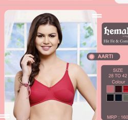 HEMALI WOMEN NON PADED SINGLE HOOK BRA(3 PCS PACK)