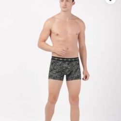 JOCKEY MEN'S SUPER COMBED COTTON ELASTANE STRETCH FABRIC PRINTED TRUNK(2 PCS PACK)