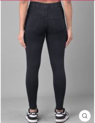 COMFORT LADY REGULAR FIT DENIM JEGGINGS(BLACK)