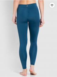 Jockey Women's Microfiber Elastane Stretch Fabric Perfomance Leggings With Broad  Waistband and Stay Dry Technology Poseidon