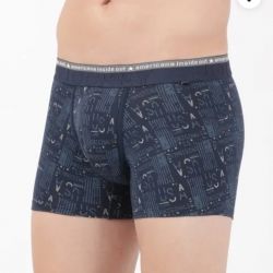 JOCKEY MEN'S SUPER COMBED COTTON Elastane Stretch Printed Trunk(2 Pcs Pack)