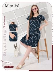 NEW BHUWAL WOMEN HOSIERY HALF NIGHTY(,3XL)
