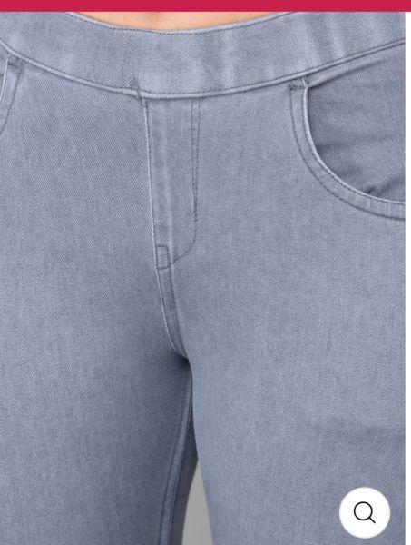 COMFORT LADY REGULAR FIT DENIM JEGGINGS(GREY)
