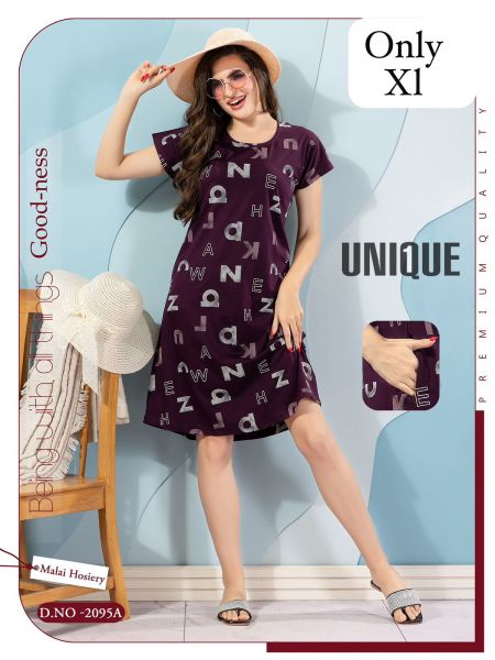 NEW BHUWAL MALAI HOSIERY HALF NIGHTY(3XL)