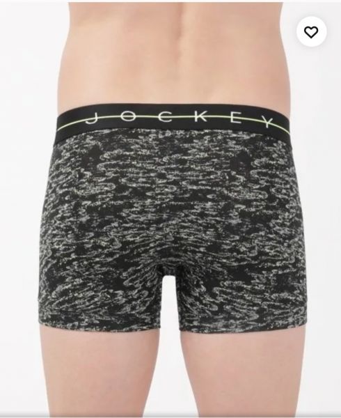 JOCKEY MEN'S SUPER COMBED COTTON ELASTANE STRETCH FABRIC PRINTED TRUNK(2 PCS PACK)