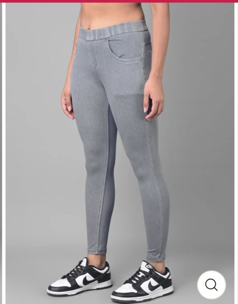 COMFORT LADY REGULAR FIT DENIM JEGGINGS(GREY)