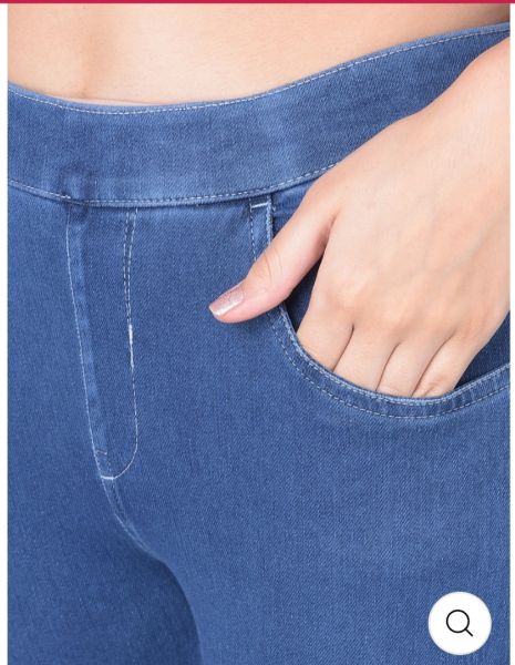 COMFORT LADY REGULAR FIT DENIM JEGGINGS(DARK DENIM BLUE)
